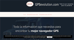 Desktop Screenshot of gpsevolution.com