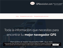Tablet Screenshot of gpsevolution.com